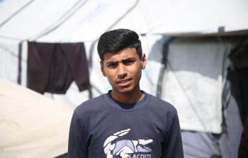 الشاب الجريح عبيدة أبو حليمة