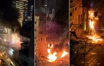 حرائق رمات غان في تل أبيب