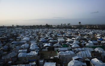 خيام النازحين في قطاع غزة