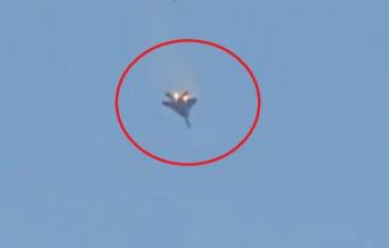 لحظة سقوط الطائرة الأمريكية