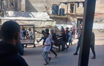 اللحظات الأولى عقب مجزرة الاحتلال الدامية في المغازي