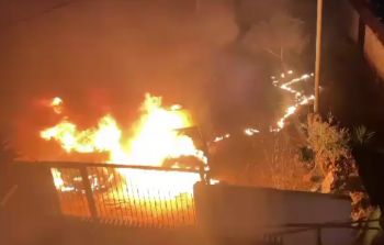 حرق ممتلكات الفلسطينيين في الضفة على يد المستوطنين