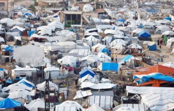 خيام النازحين في قطاع غزة