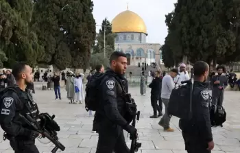 شرطة الاحتلال خلال اقتحام المسجد الأقصى