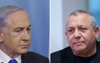 قائد الأركان السابق لجيش الاحتلال، غادي آيزنكوت، ورئيس الحكومة، بنيامين نتنياهو