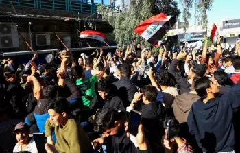 جانب من احتفالات العراقيين بالتأهل لكأس العالم