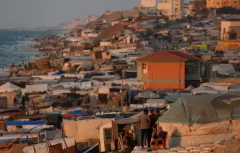 خيام النازحين في قطاع غزة