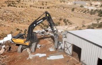 الاحتلال يواصل هدم المنشآت الفلسطينية - (صورة أرشيفية)