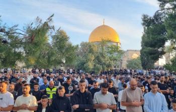 صورة حية من صلاة عيد الأضحى في الأقصى اليوم