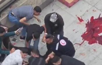من مكان استشهاد الشاب نايف سبارو