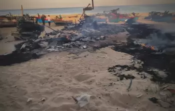 مراكب صيد غزية مدمرة بفعل القصف الإسرائيلي - (صورة أرشيفية)
