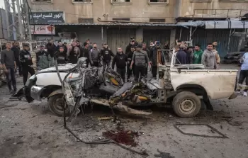 قصف إسرائيلي لمركبة شرطية في غزة - (صورة أرشيفية)