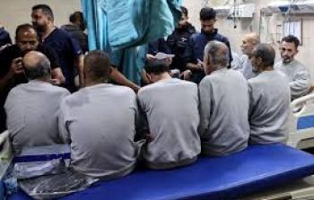 أسرى محررين داخل مستشفى شهداء الأقصى - (صورة أرشيفية)