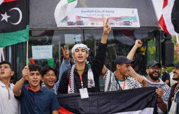 نشطاء من قافلة الصمود المغاربية