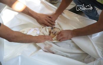 طفلة استشهدت في الغارة على شقة عائلة الصفدي بمدينة غزة فجر اليوم (تصوير- محمود أ[و حصيرة)