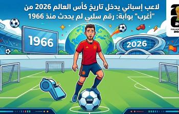 لاعب إسباني يدخل تاريخ كأس العالم 2026 من 