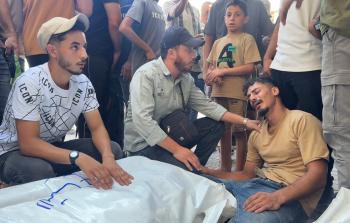 جانب من تشييع شهداء مجزرة شرطة البلديات (تصوير: محمود أبو حصيرة)