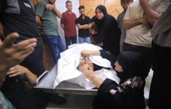 من وداع الشهيد حذيفة كوارع