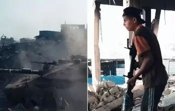 صهيب لُباد.. فتى غزة ابن الـ16 عاما الذي واجه دبابة إسرائيلية
