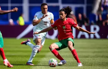 أيوب بوعدي خلال مباراة منتخب المغرب مع فرنسا في مونديال 2026