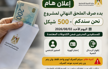 وزارة التنمية الاجتماعية تبدأ صرف الملحق النهائي لمشروع 