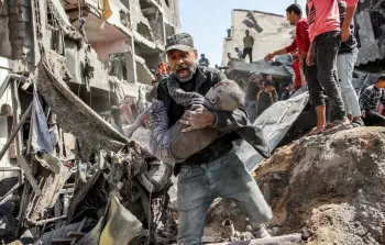 عمليات نسف إسرائيلية لمنازل المواطنين في غزة. (صورة أرشيفية)