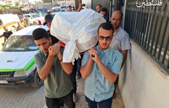 جانب من تشييع أحد الشهداء في غزة (تصوير محمود أبو حصيرة) أرشيف