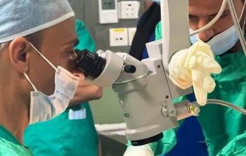 استمرار الفريق الطبي المختص بزراعة القرنيات في إجراء العمليات ضمن البرنامج الوطني لزراعة القرنيات
