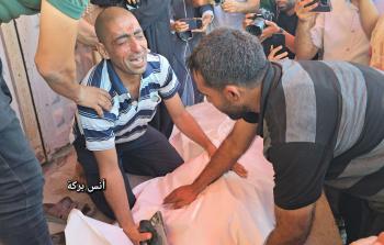 من وداع الطفل الشهيد  الطفل محمد رياض أبو حماد 