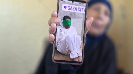 الحاجة زهر شراب، والدة الشاب محمد ربيع شراب