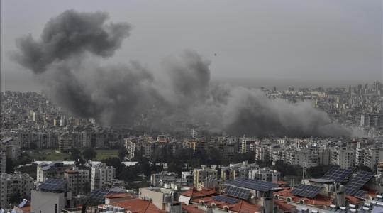 صورة من القصف الإسرائيلي على جنوبي لبنان
