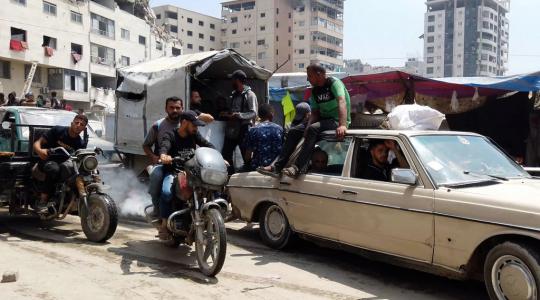 تدمير الاحتلال آلاف السيارات أدى إلى تفاقم مشكلة المواصلات والنقل في قطاع غزة