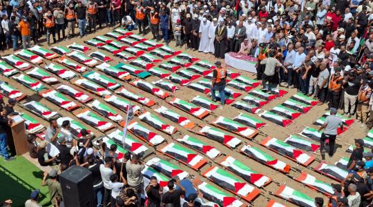 تشيع جثامين 112 شهيدًا من عائلتي الحساينة وأبو شريعة بغزة يوم الثلاثاء 4 أغسطس 2026