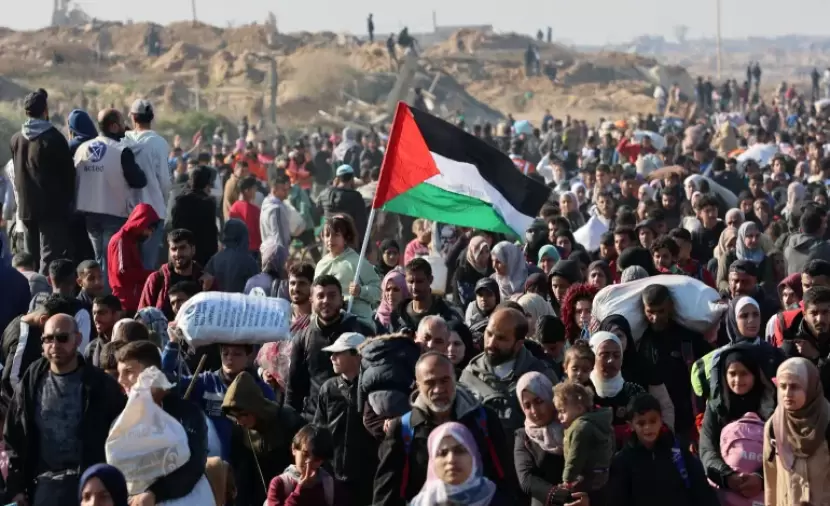 غزيون يرفضون مخططات التهجير الإسرائيلية