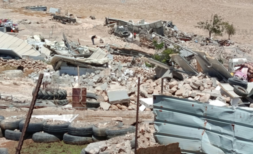 الاحتلال يهدم خربة التبان ويشرّد عشرات الفلسطينيين