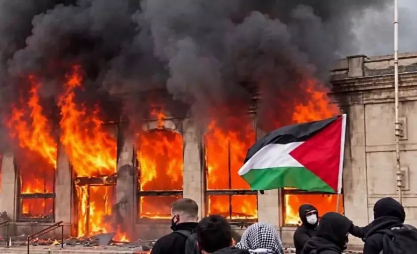 احتجاجات غربية تثير قلقاً حول استخدام العلم الفلسطيني