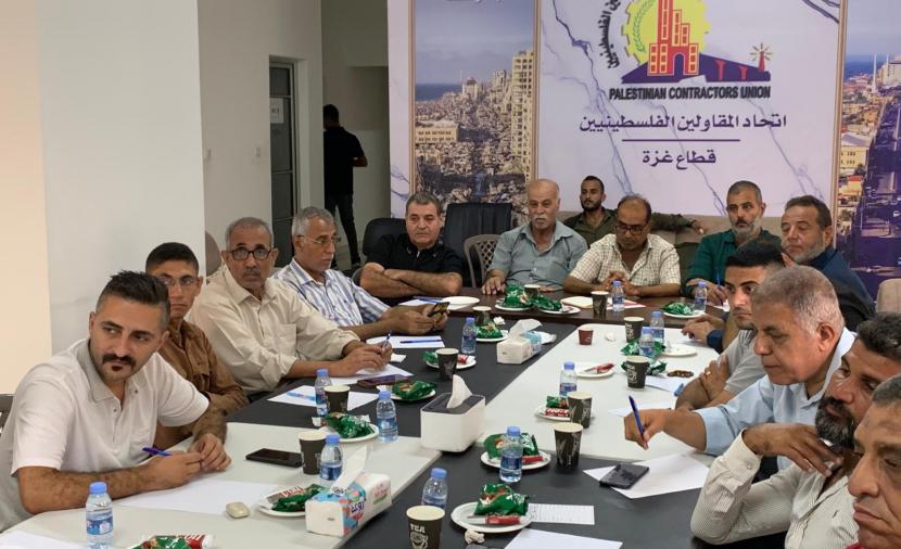 اتحاد المقاولين يدشّن لقاءات لتأهيل شركات غزة