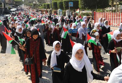 مسير قرآني لـ800 حافظة للقرآن الكريم شوارع مدينة غزة (18).jpg