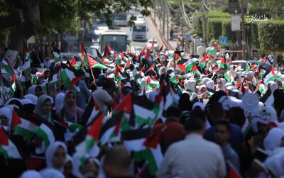 مسير قرآني لـ800 حافظة للقرآن الكريم شوارع مدينة غزة (28).jpg