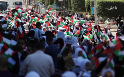 مسير قرآني لـ800 حافظة للقرآن الكريم شوارع مدينة غزة (29).jpg