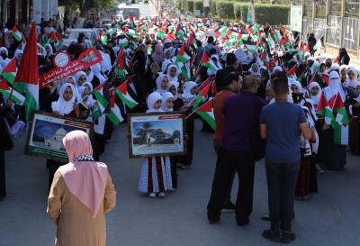 مسير قرآني لـ800 حافظة للقرآن الكريم شوارع مدينة غزة (26).jpg