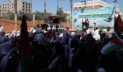مسير قرآني لـ800 حافظة للقرآن الكريم شوارع مدينة غزة (18).jpg