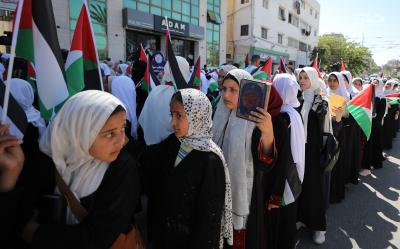 مسير قرآني لـ800 حافظة للقرآن الكريم شوارع مدينة غزة (4).jpg