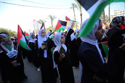 مسير قرآني لـ800 حافظة للقرآن الكريم شوارع مدينة غزة (11).jpg