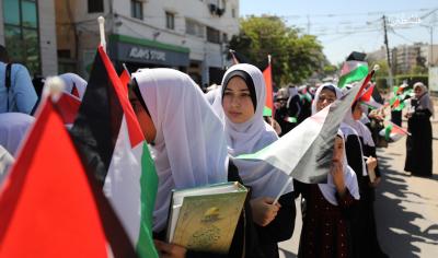مسير قرآني لـ800 حافظة للقرآن الكريم شوارع مدينة غزة (5).jpg