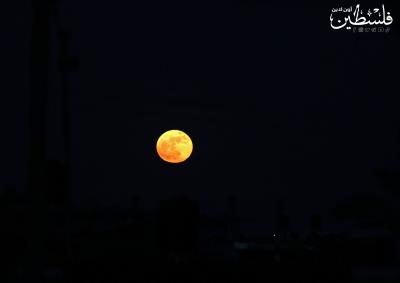 القمر العملاق في سماء غزة (2)