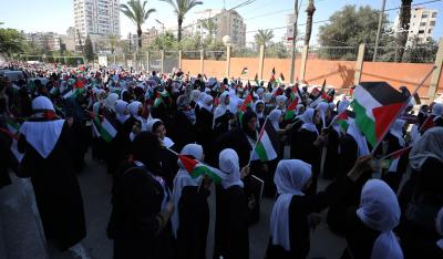 مسير قرآني لـ800 حافظة للقرآن الكريم شوارع مدينة غزة (25).jpg