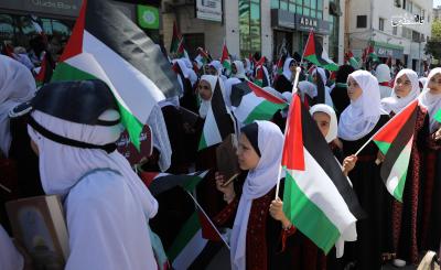 مسير قرآني لـ800 حافظة للقرآن الكريم شوارع مدينة غزة (2).jpg