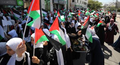 مسير قرآني لـ800 حافظة للقرآن الكريم شوارع مدينة غزة (21).jpg
