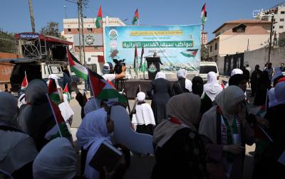 مسير قرآني لـ800 حافظة للقرآن الكريم شوارع مدينة غزة (7).jpg